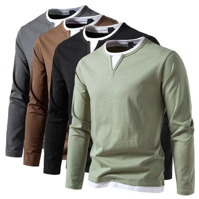 Niels/ Long Sleeve Henley