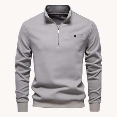 Lennox Mock Neck Zip Sweater