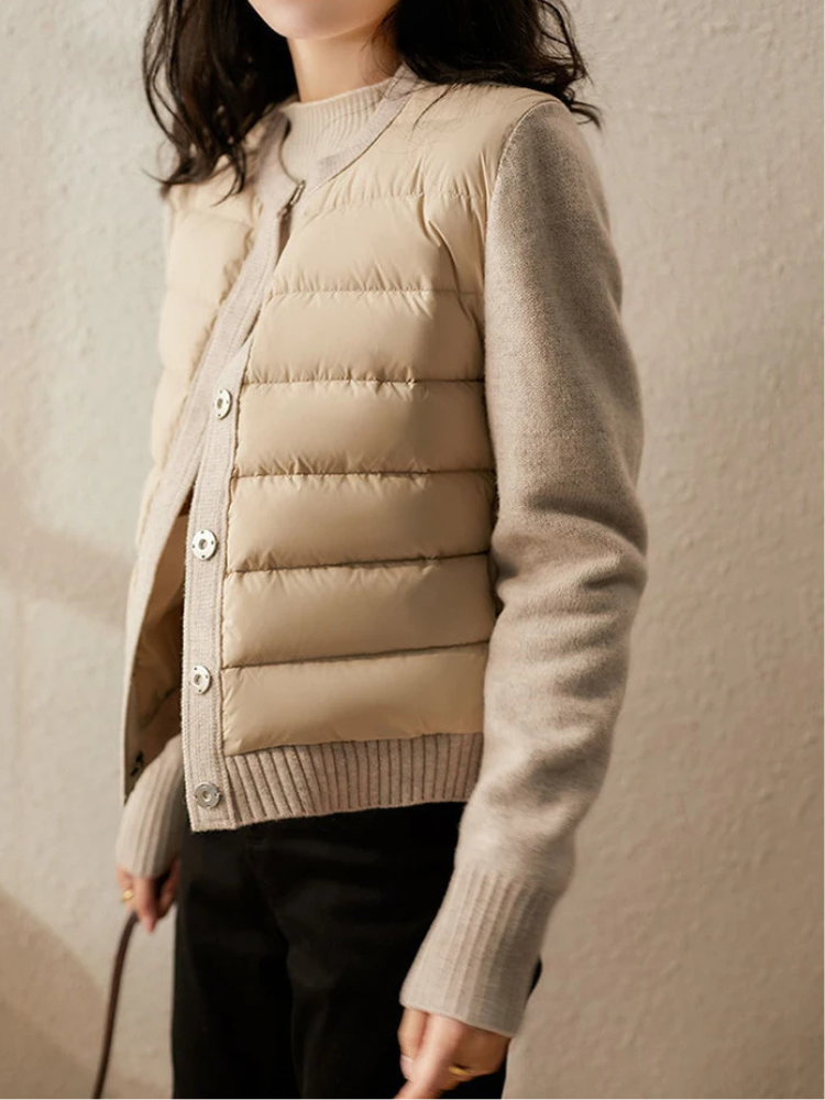 Anika Quilted Rib Mix Jacket