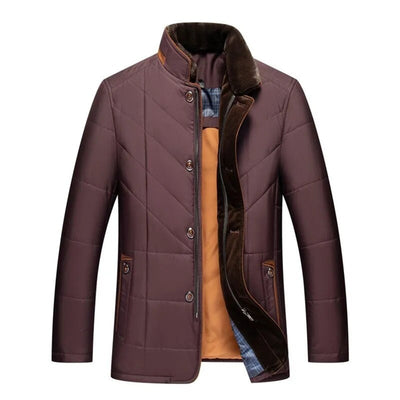 Mark|Winter jacket-vest with stand-up collar