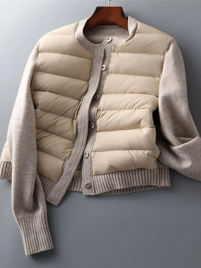 Anika Quilted Rib Mix Jacket