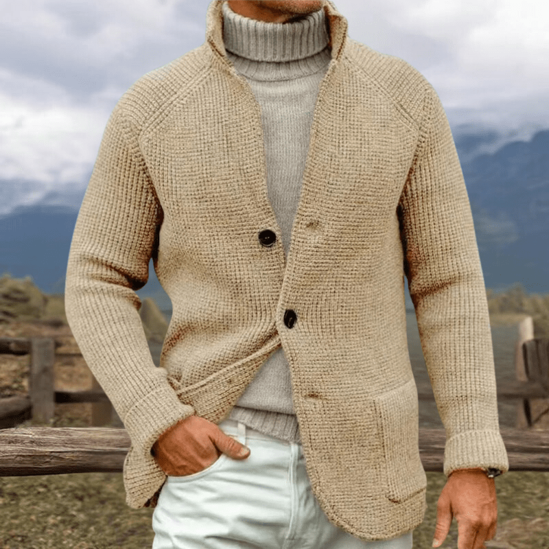 Danial- CARDIGAN IN COARSE KNIT LOOK