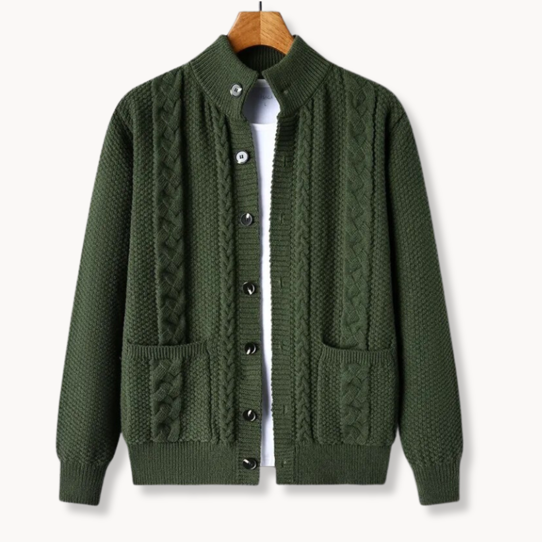 Soren Cable Wool Cardigan