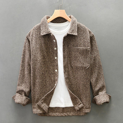 Ethan/ Soft Cotton Tweed Overshirt