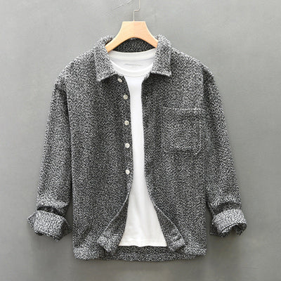 Ethan/ Soft Cotton Tweed Overshirt