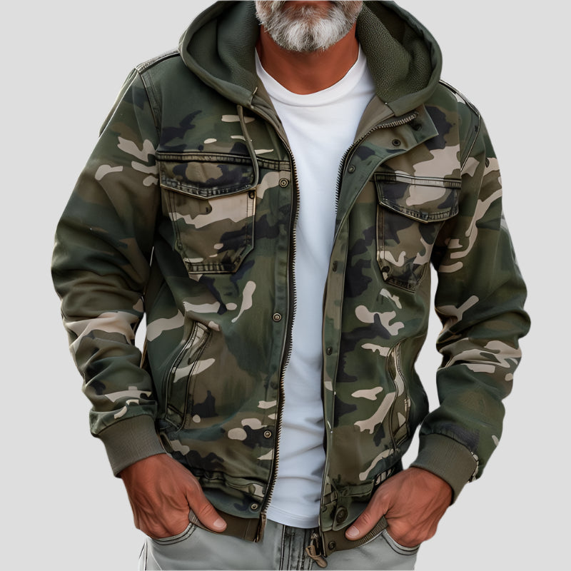 DANIAM| CARGO HOODED JACKET