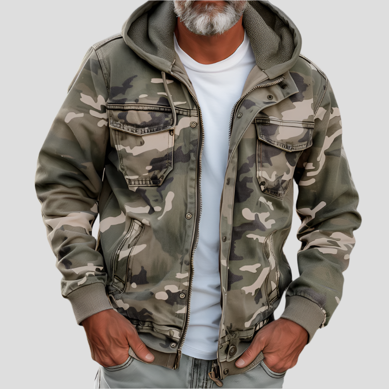 DANIAM| CARGO HOODED JACKET