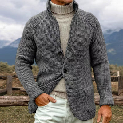 Danial- CARDIGAN IN COARSE KNIT LOOK