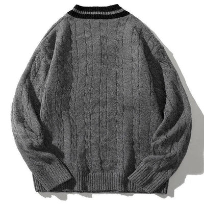 Soren Knitted Oversized V Neck Sweater