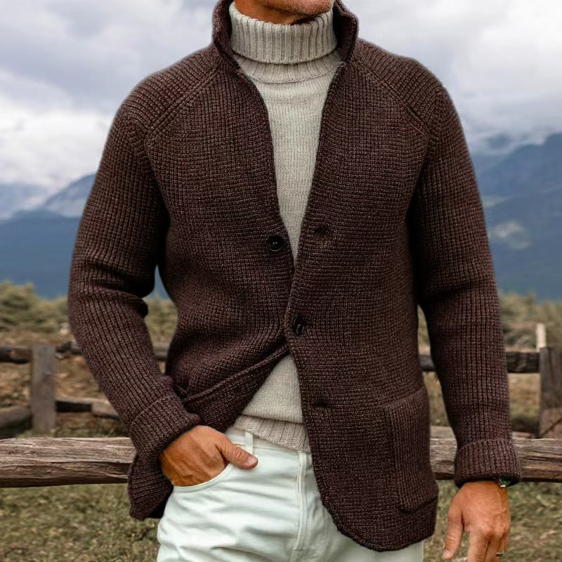 Danial- CARDIGAN IN COARSE KNIT LOOK