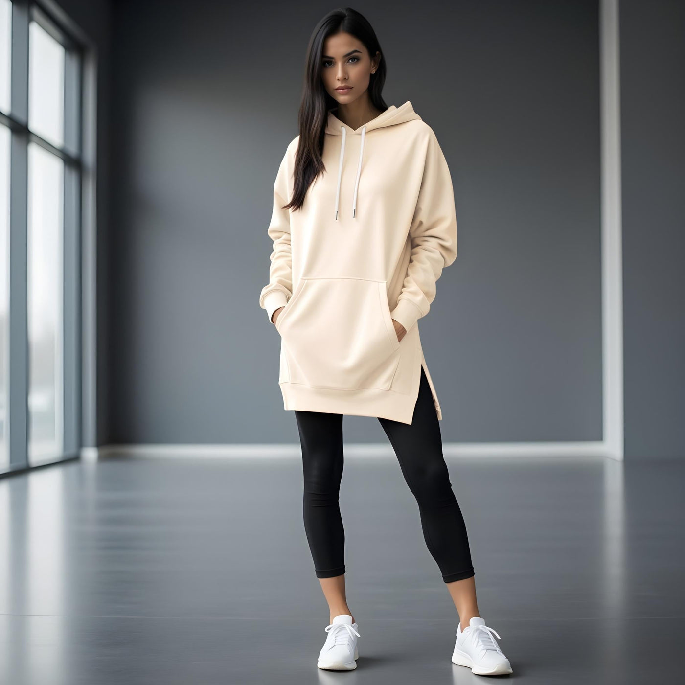 Lily Luxe Oversized Hoodie Dress