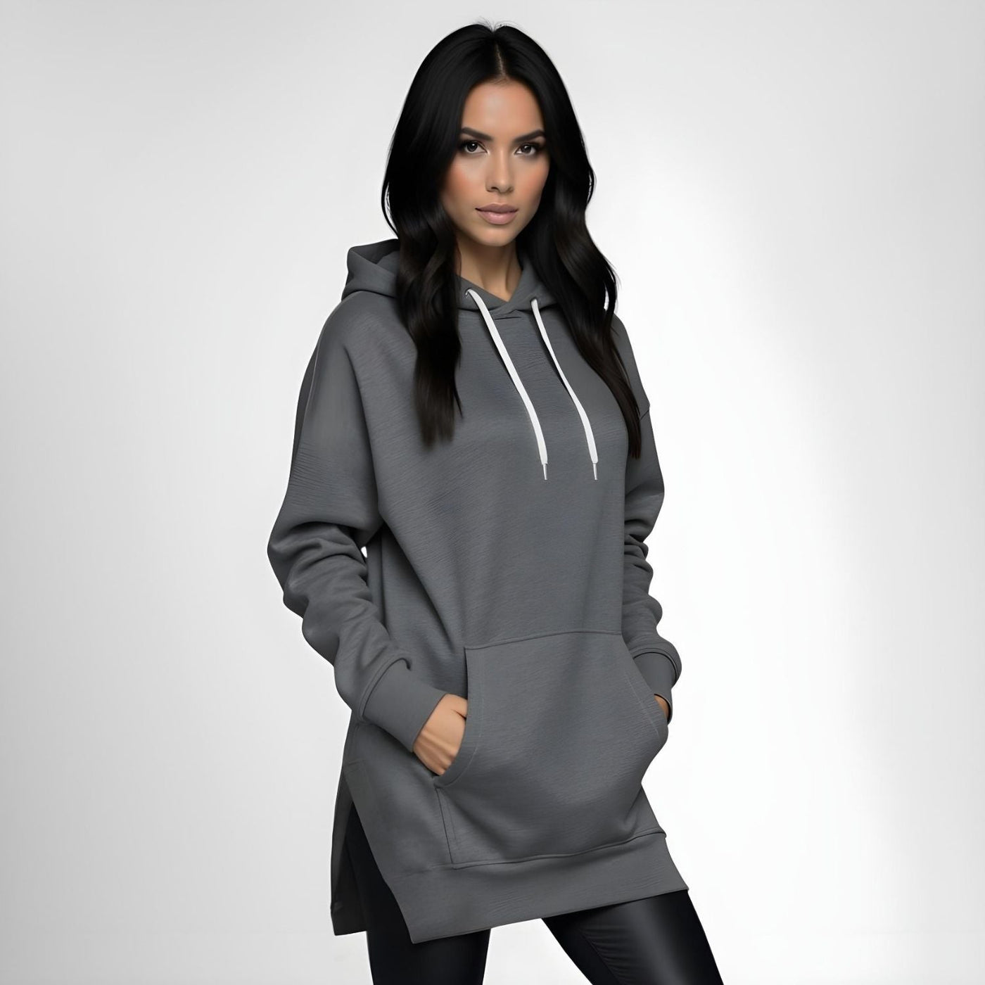 Lily Luxe Oversized Hoodie Dress