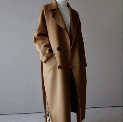 Sarah | Longline Wool Coat