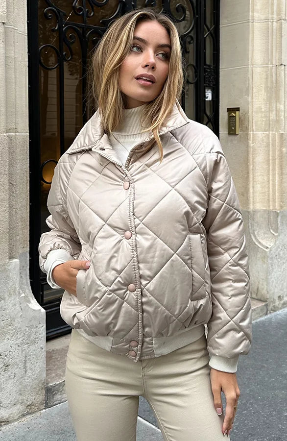 Cressida | Bomber Jacket In Beige