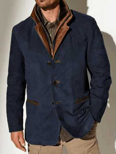 Rowan | Vintage Suede Jacket With Double Collar